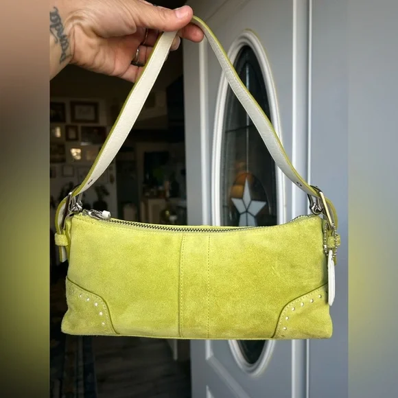 Vintage Coach Suede Demi Baguette #5032 - Picture 5 of 14